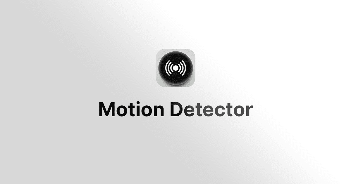 Motion Detector für den Raspberry Pi banner